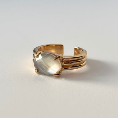 [ black shell (multi-faceted) ] trois gold