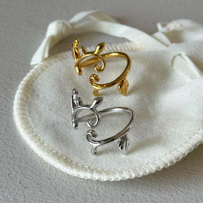 [ gold ] ivy ring [ free size ]