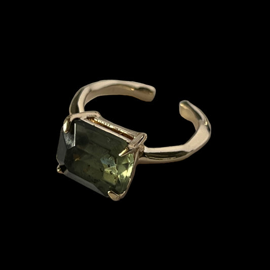 07. [ green ] gem OCTAGON gold [ free size]
