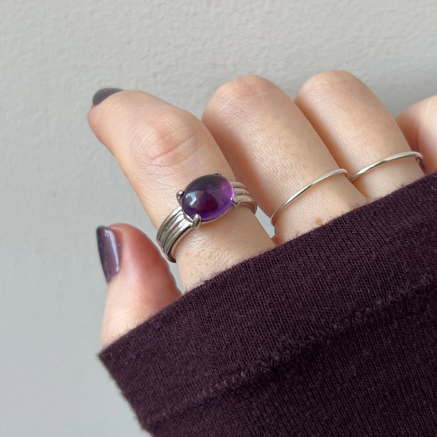 [ amethyst ] trois silver