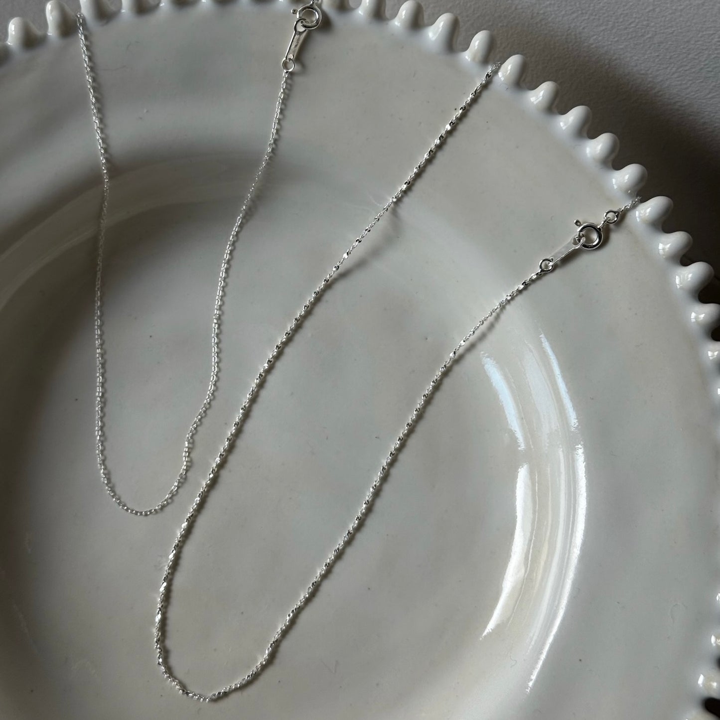 [ SV925 ] twisted chain necklace