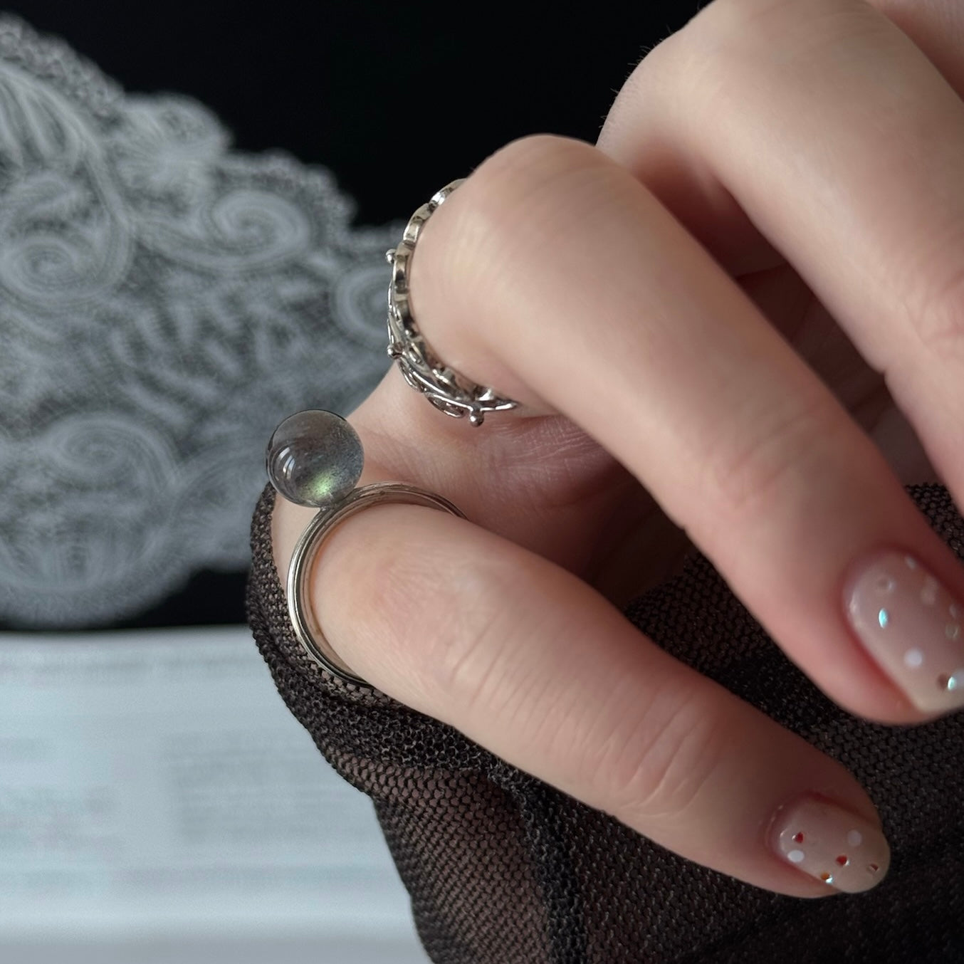 [ labradorite ] churros silver