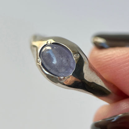 [ tanzanite ] pebble silver