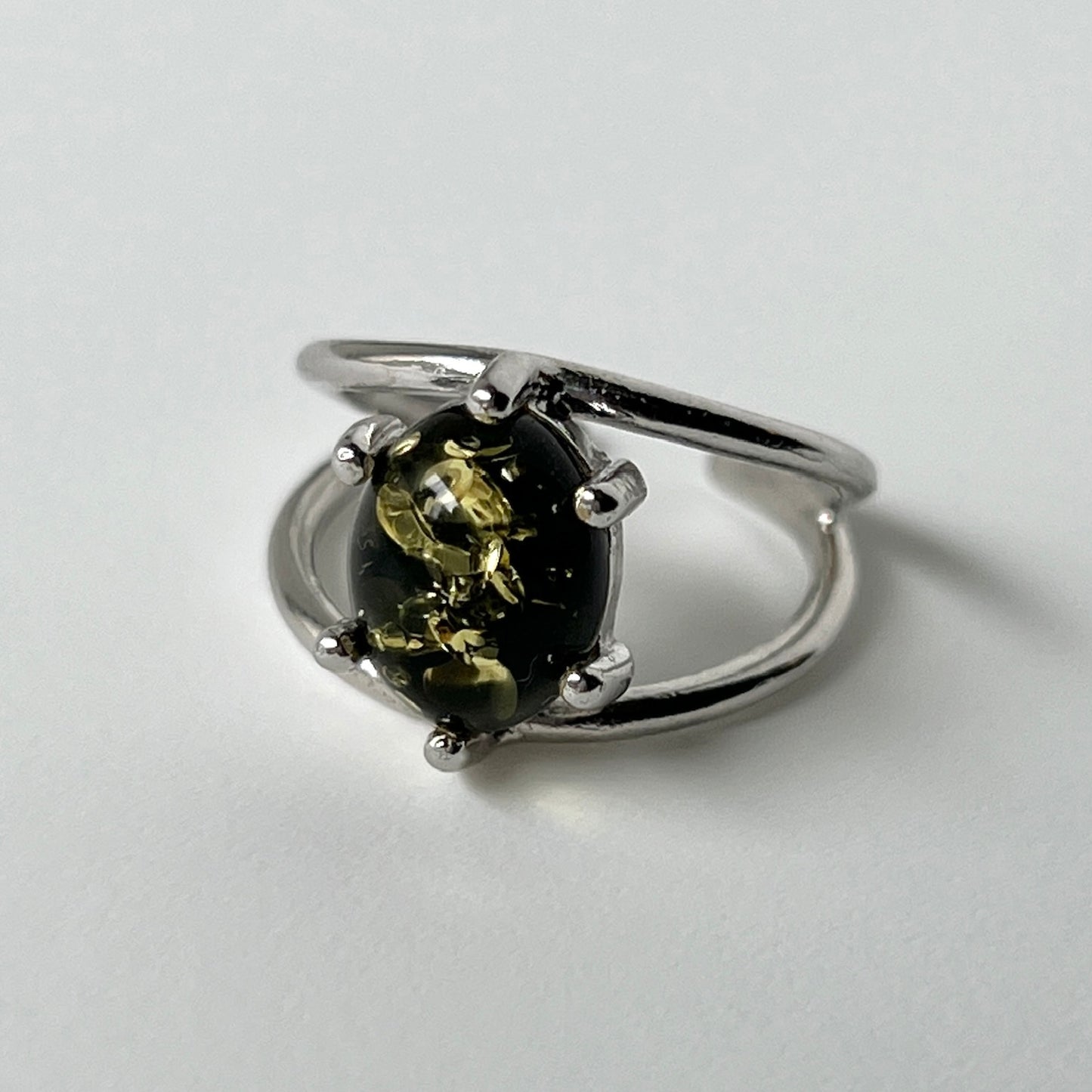 [ black amber ] double silver