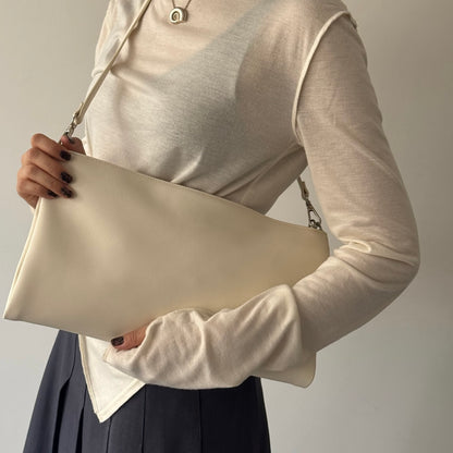 【IVORY】2way suede shoulder tote bag
