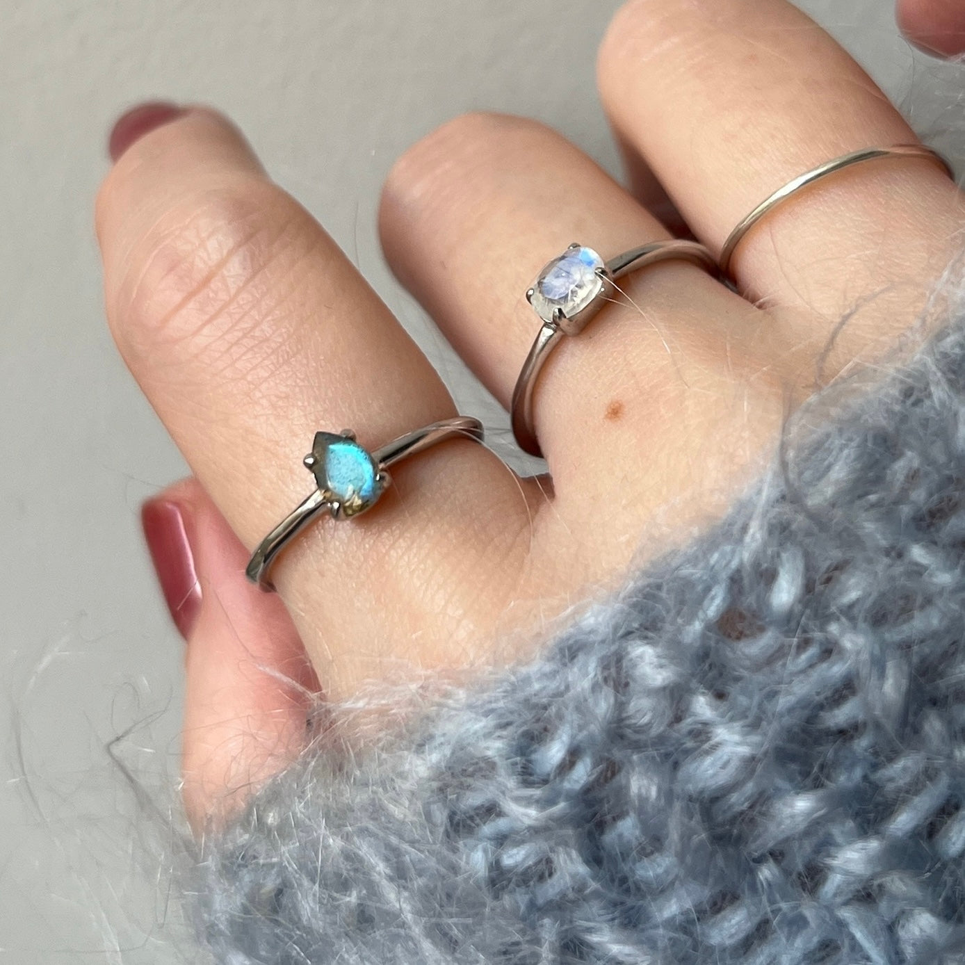 【 recommended set 】oval & drop silver