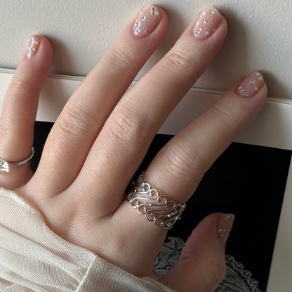 [ silver ] garden decor [ free size ]