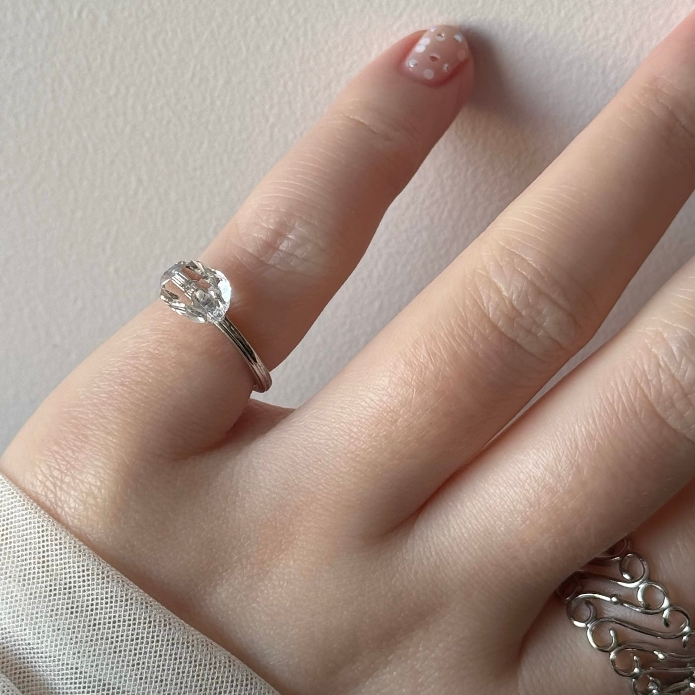 [ herkimer diamond ] churros silver