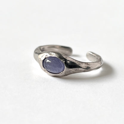 [ tanzanite ] pebble silver