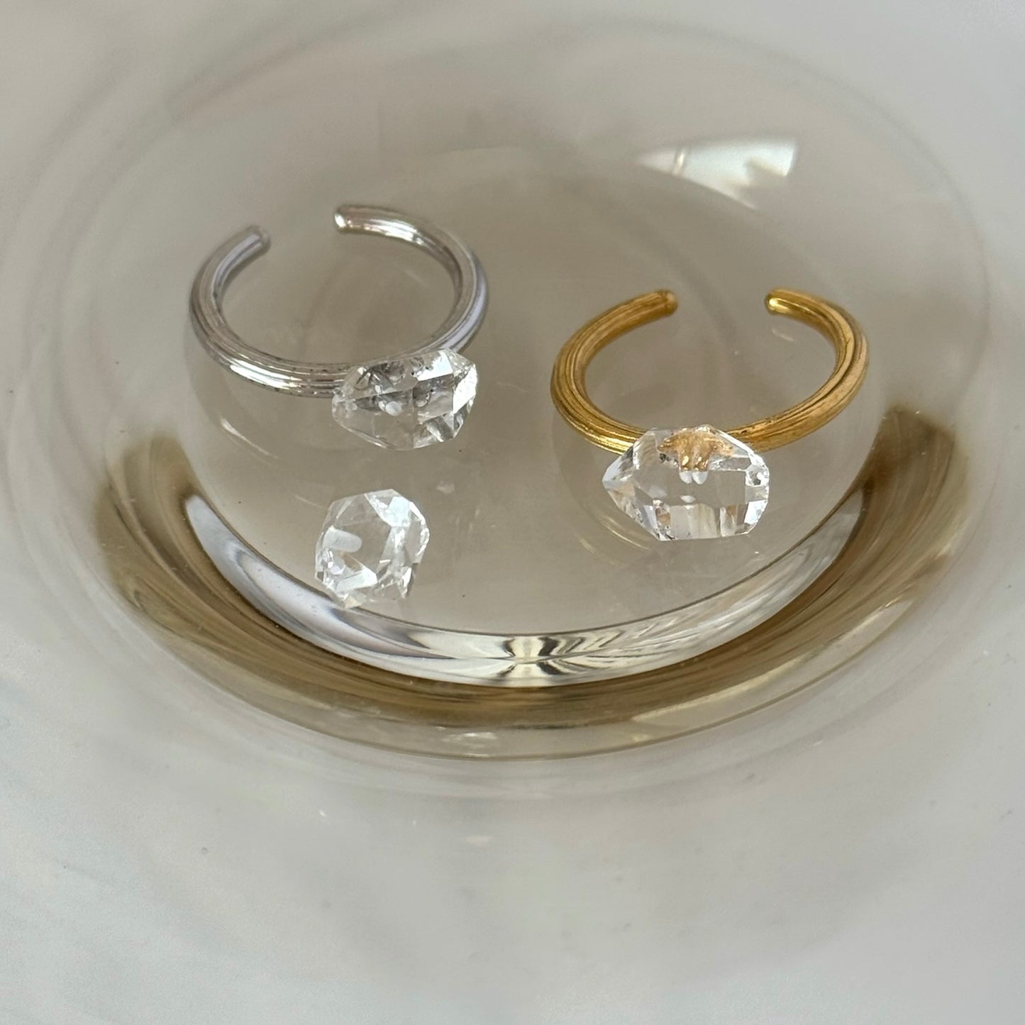 [ herkimer diamond ] churros gold