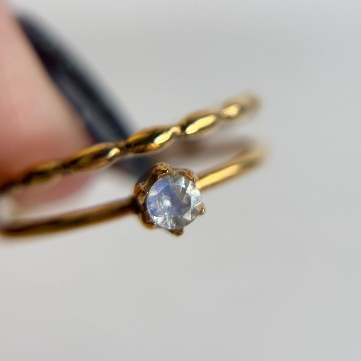 [ labradorite ] double chain gold