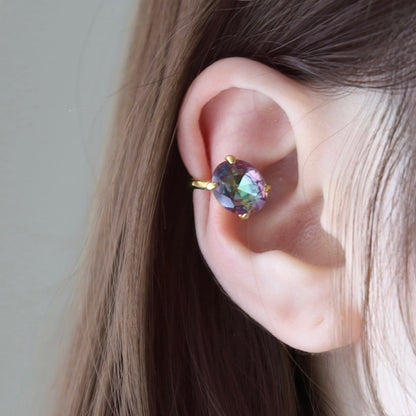 [ mystic quartz ] GEM ear cuff gold