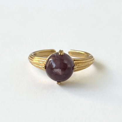 [ lepidolite ] croissant gold