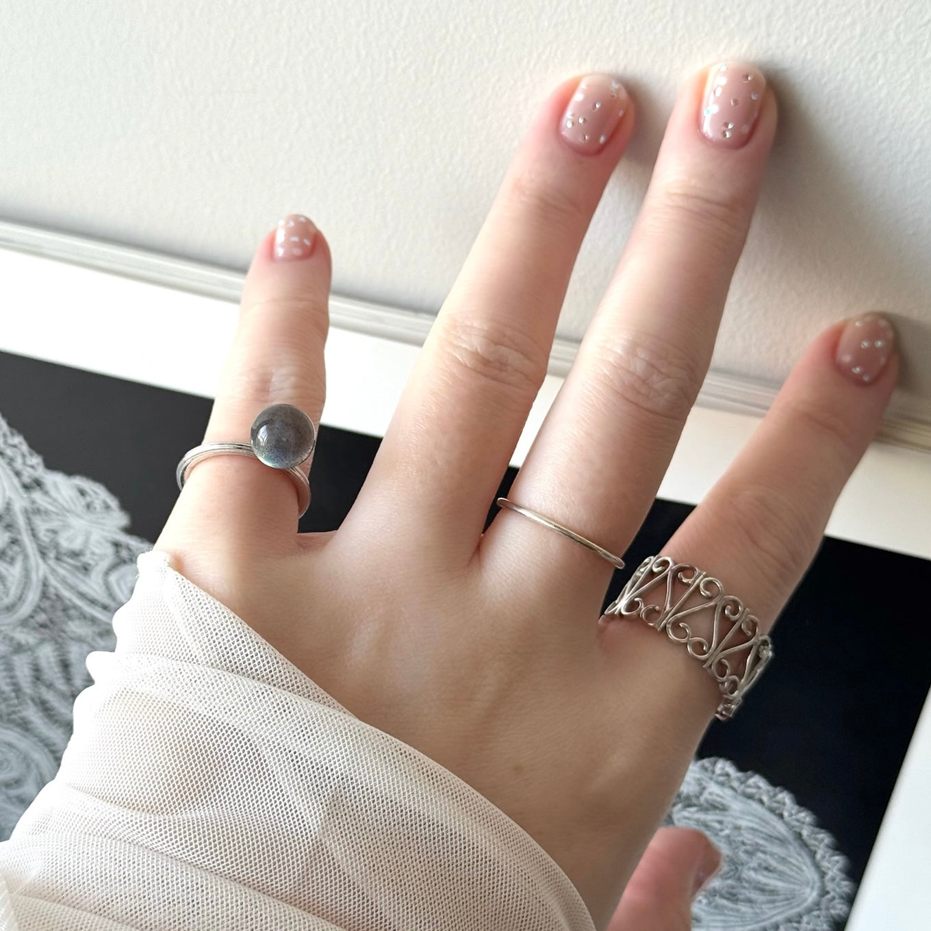 [ labradorite ] churros silver