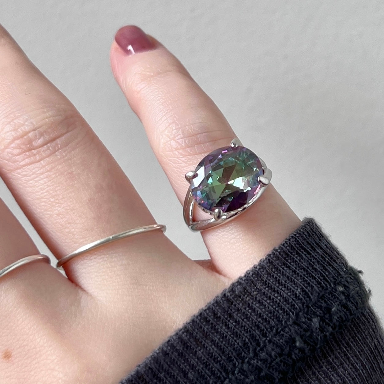 [ mystic quartz ] reine pinky silver