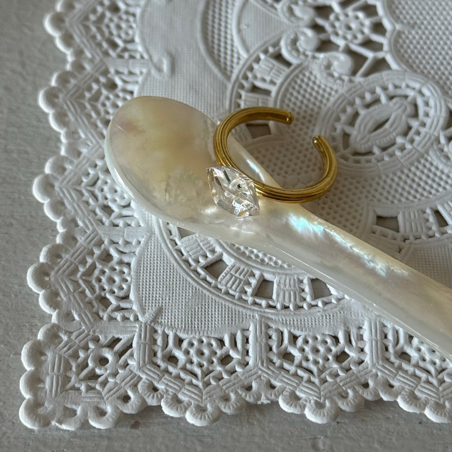 [ herkimer diamond ] churros gold