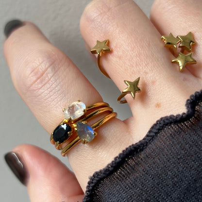 【 recommended set 】oval & drop gold