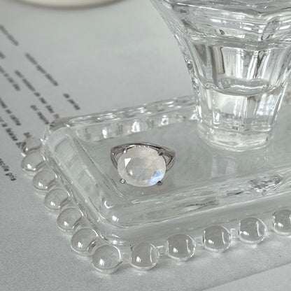 [ rainbow moon stone ] reine pinky silver
