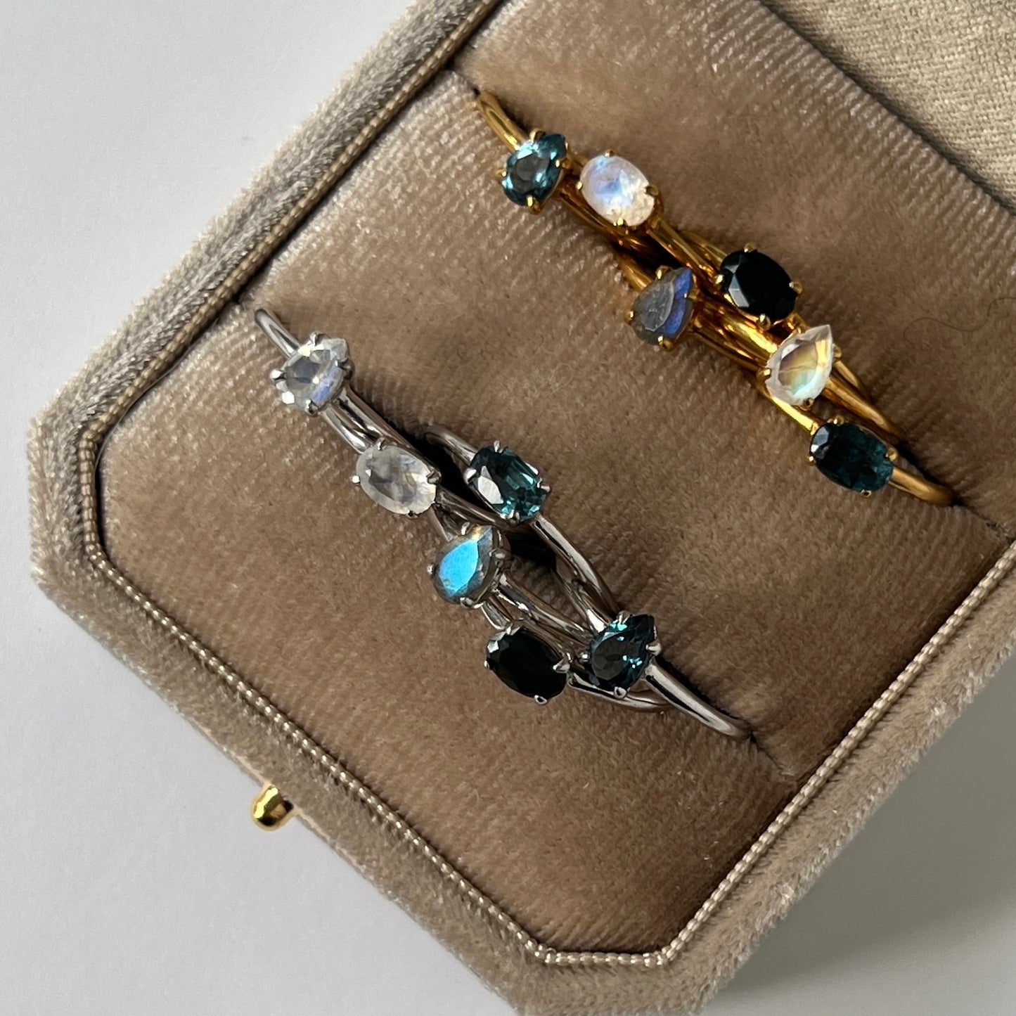 [ london blue topaz ] dorp faceted cut ring  gold [ free size ]