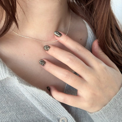 [ SV925 ] oval link chain necklace