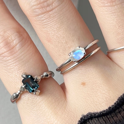 [ london blue topaz ] polaris silver