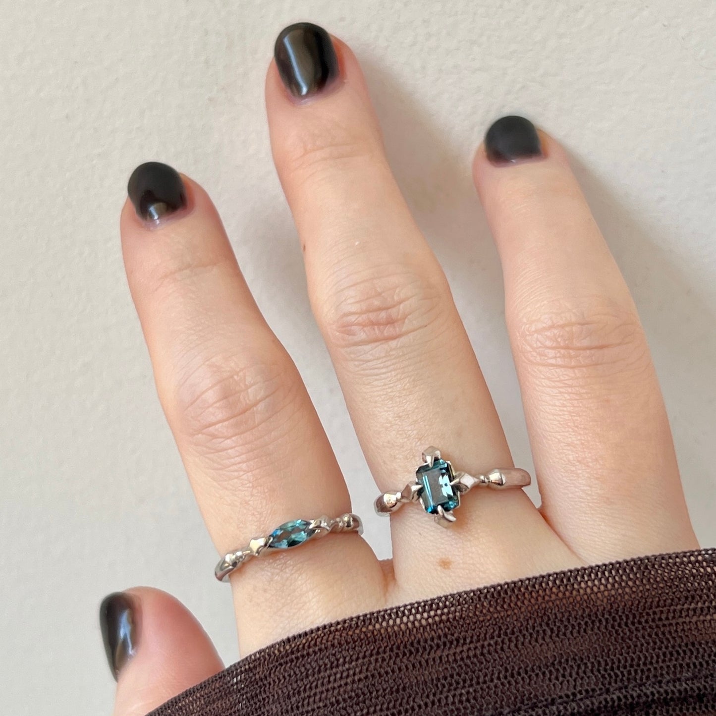 [ london blue topaz ] polar star silver