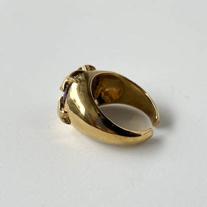 [ charoite ] twinkle ring gold