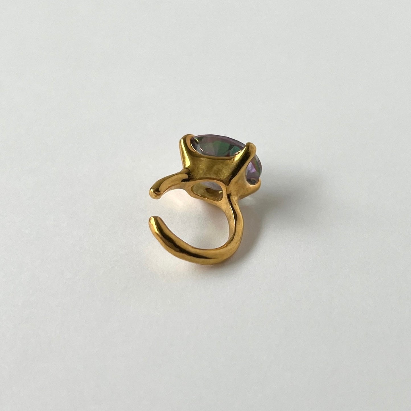 [ mystic quartz ] GEM ear cuff gold