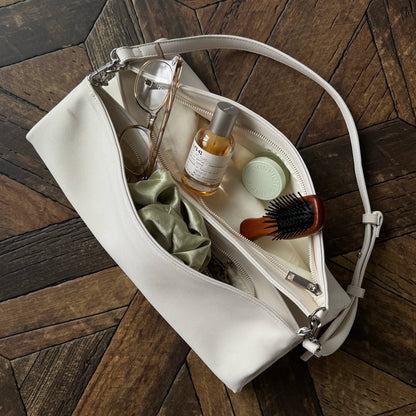 【IVORY】2way suede shoulder tote bag