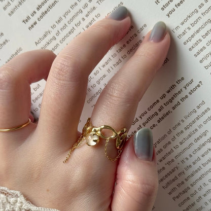 [ royal blue moon stone ] nuanced mesh gold