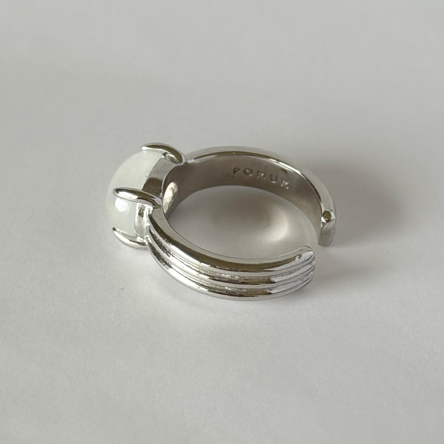 [ moon stone ] trois silver