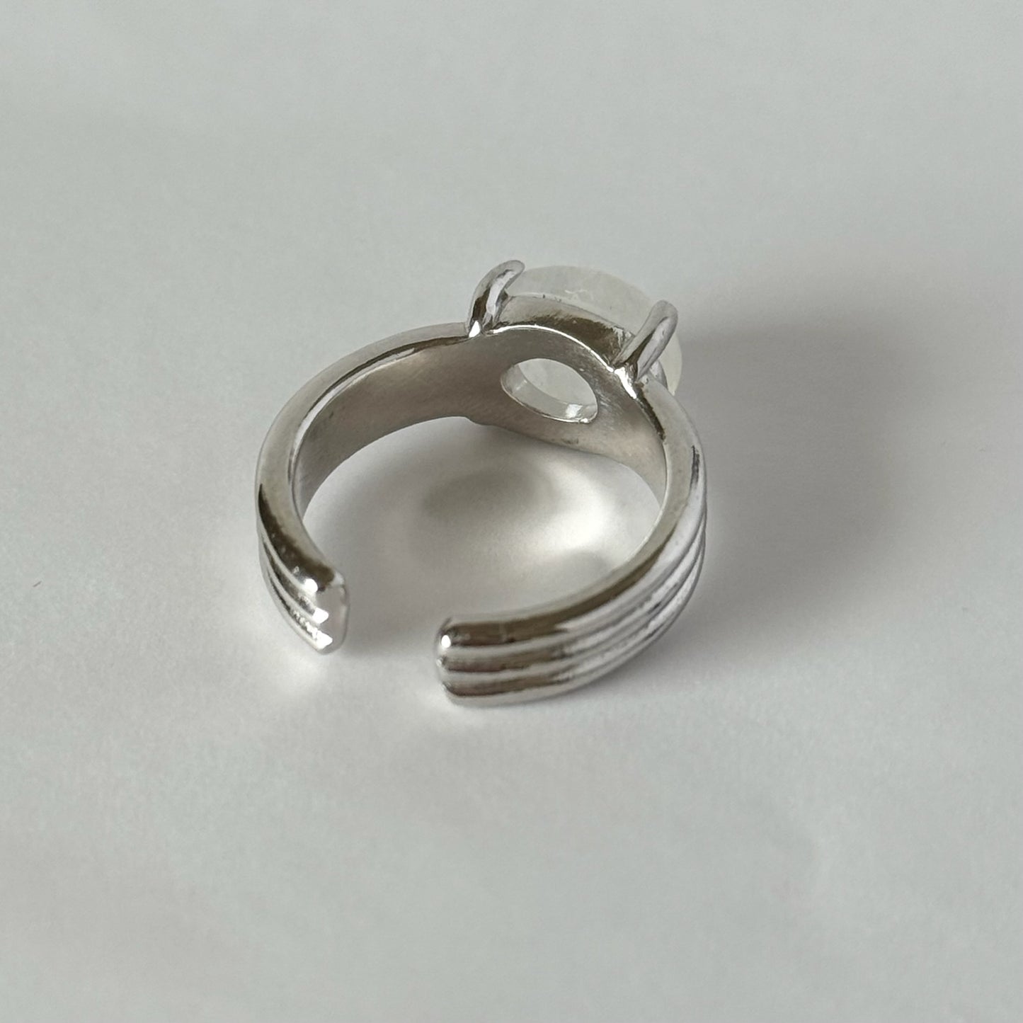 [ moon stone ] trois silver