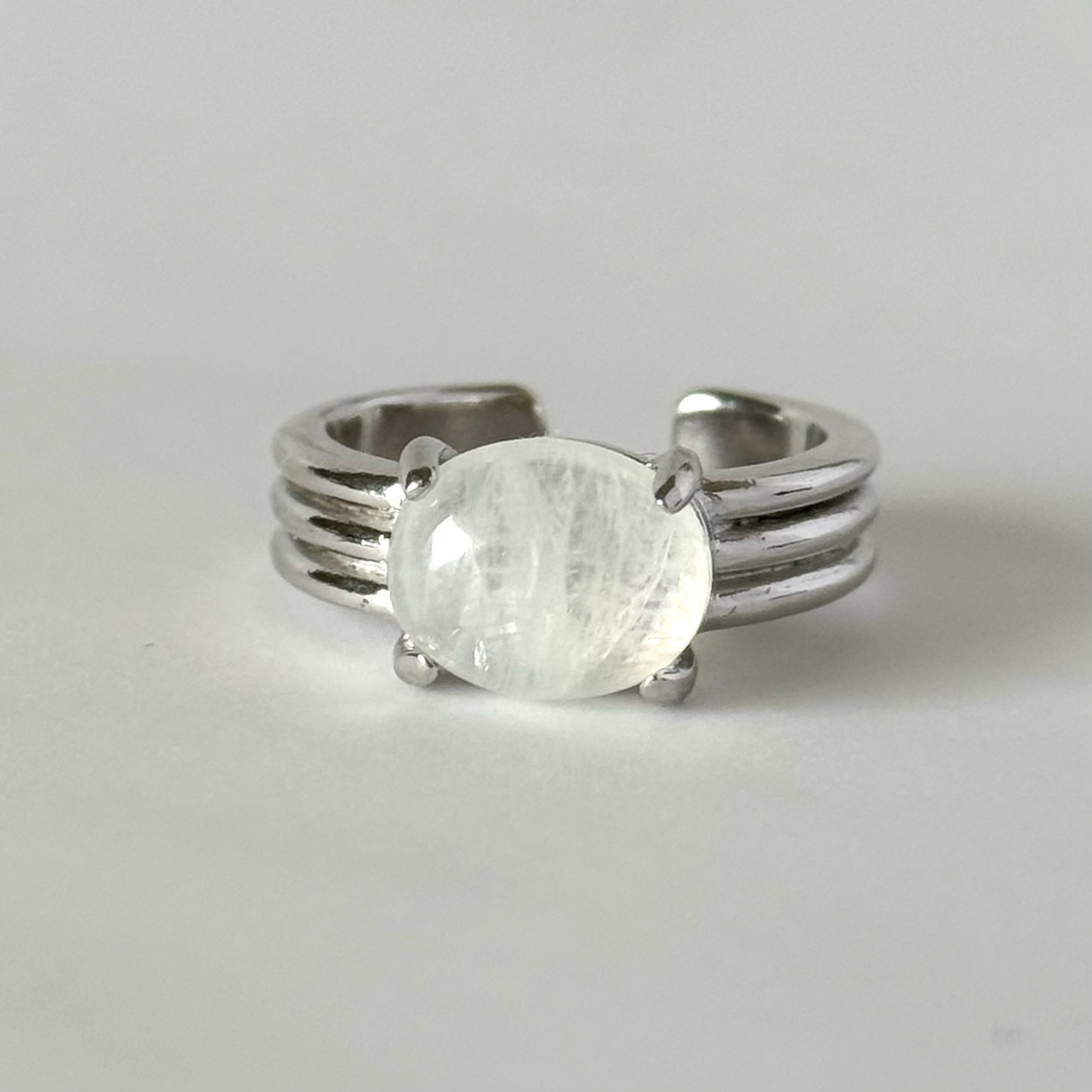 [ moon stone ] trois silver