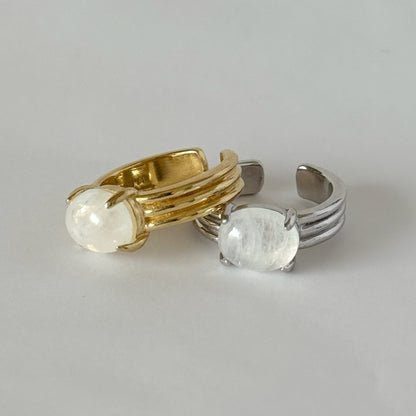 [ moon stone ] trois gold