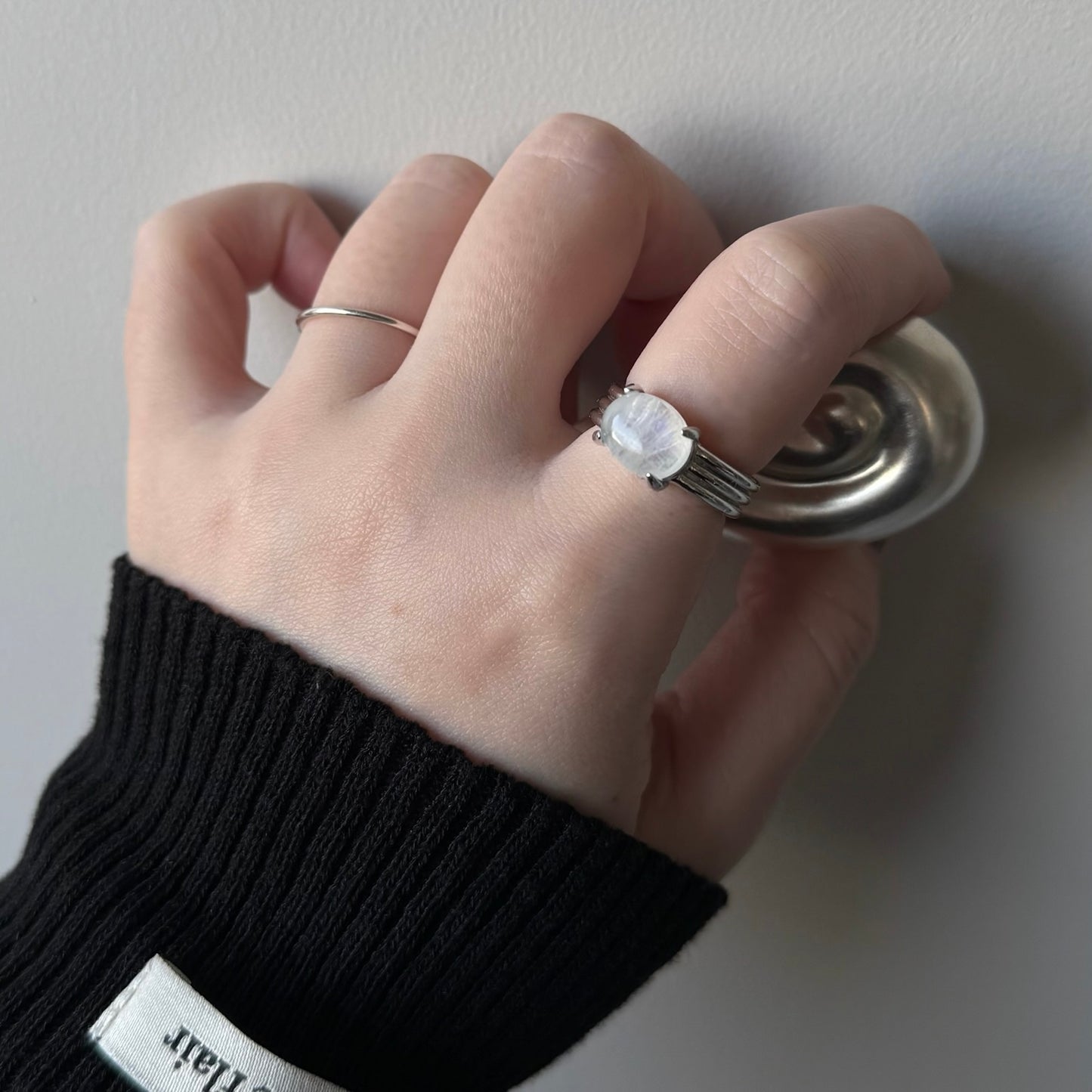 [ moon stone ] trois silver