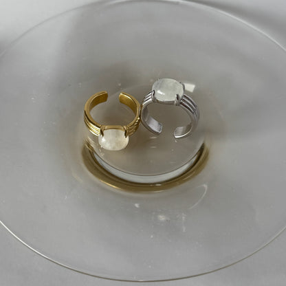 [ moon stone ] trois gold