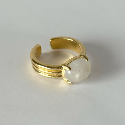 [ moon stone ] trois gold