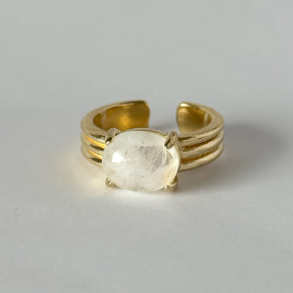 [ moon stone ] trois gold