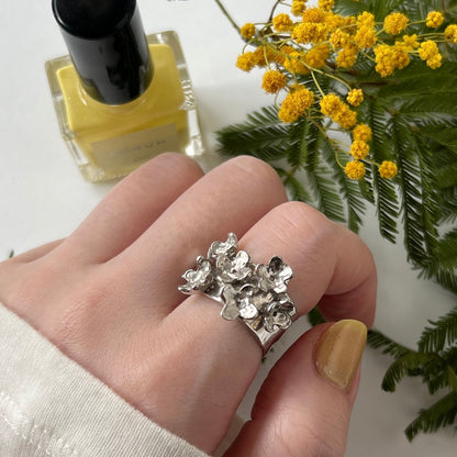 [ silver ] mimosa ring