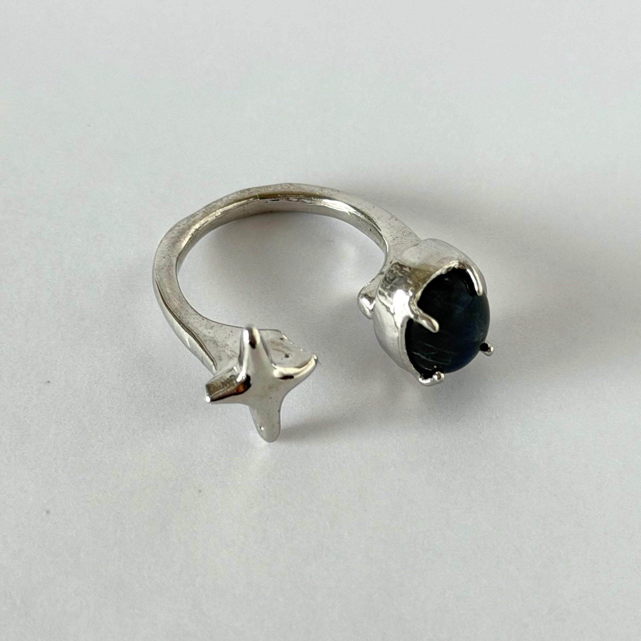 blue labradorite ] four pointed star silver – POMUM&ARTS