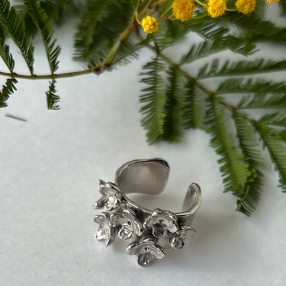 [ silver ] mimosa ring