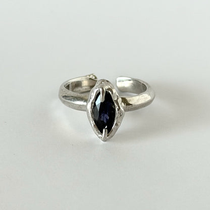[ iolite ] marquis stone silver
