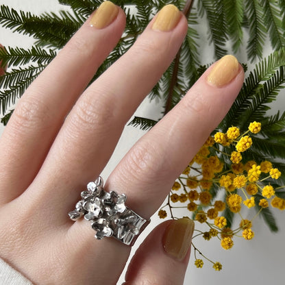 [ silver ] mimosa ring