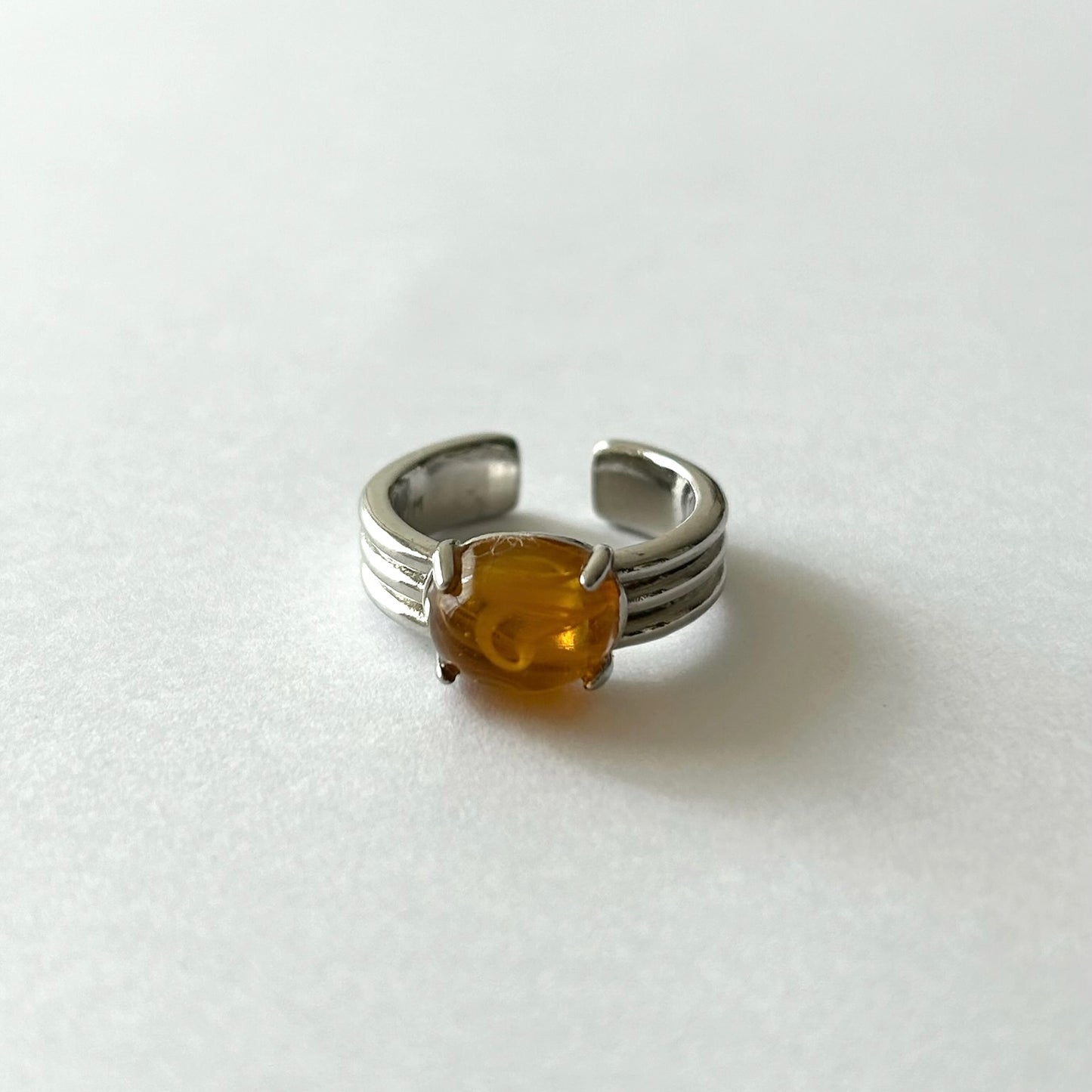 [ orange amber ] trois silver