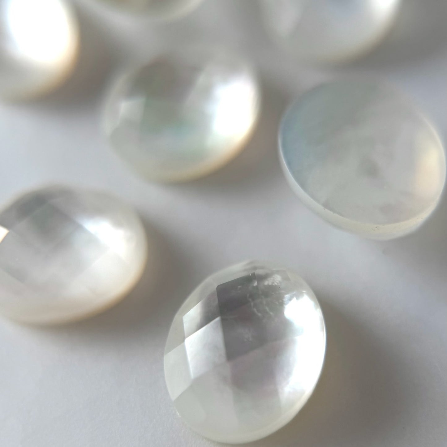 [ mother of pearl doublet ] twinkle ring silver