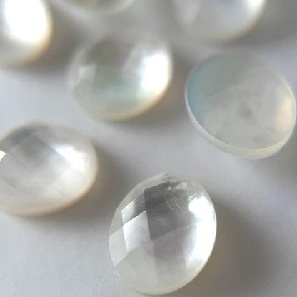 [ mother of pearl doublet ] twinkle ring silver