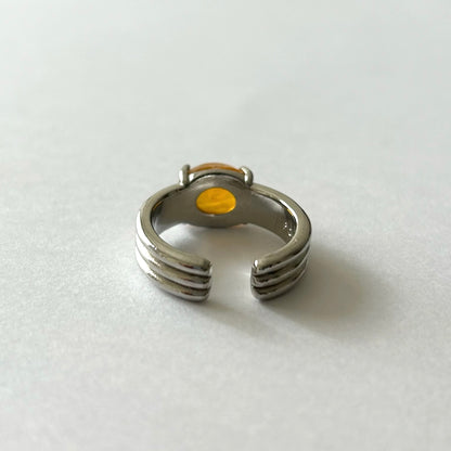 [ orange amber ] trois silver