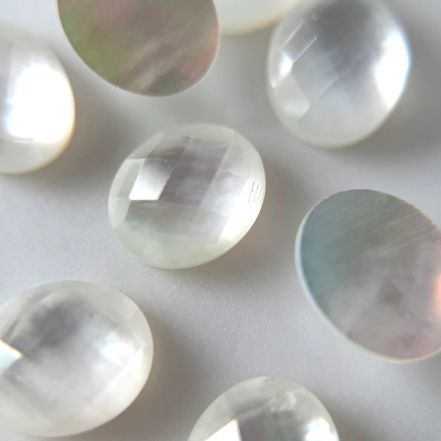 [ mother of pearl doublet ] twinkle ring silver
