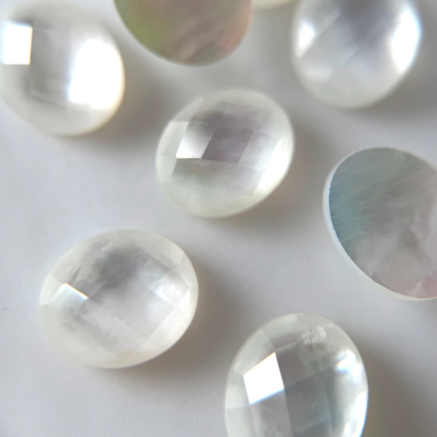[ mother of pearl doublet ] twinkle ring silver