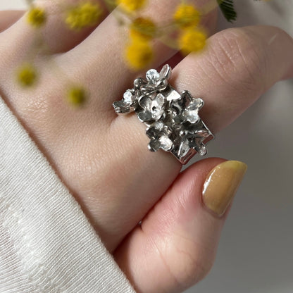 [ silver ] mimosa ring